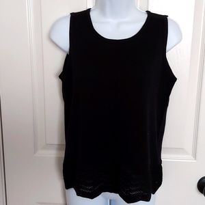sleeveless knit top